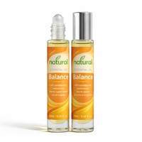 Roll-on aux Huiles Essentielles Équilibre Naturel, Parfum Longue Durée, Équilibre Émotionnel et Mental, Yoga, Méditation, Portable, Personnalisable OEM