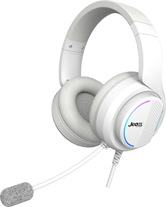 JEDEL ชุดหูฟังสำหรับเล่นเกมแบบมีสายพร้อมไมโครโฟนตัดเสียงรบกวนแบบมีไฟ RGB หูฟังแบบครอบหูสำหรับพีซีแล็ปท็อปเกมเมอร์ - Product Image 5