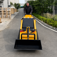 Kostenloser Versand Kleiner Günstiger Diesel-Kompaktlader mit Schaufel Verschiedene Anbaugeräte Skidsteer Bagger Mini