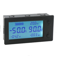 Monitor de Batería Digital DC300V 50A 100A 200A 400A, Voltímetro, Amperímetro, Medidor de Energía Solar, Sensor Hall 12V