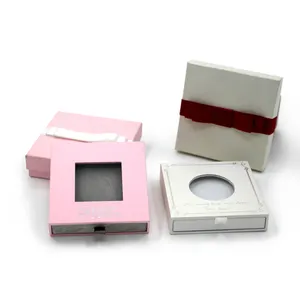Boîte à bijoux en papier personnalisée boîte cadeau fantaisie en carton avec tiroir boîte élégante de collection de pièces de monnaie à motif creux