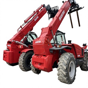 Chariot télescopique MANITOU MT1040 d'occasion, dimensions fourches 12M 1220mm, déplaceur latéral hydraulique, mât à deux étages, chariot élévateur JCBB 530 535 - Product Image 1