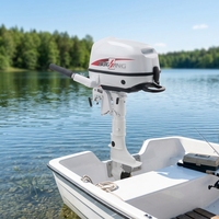 Moteur hors-bord électrique E8 48V 6kW refroidi par eau avec commande par timon pour bateau de pêche