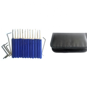 AJF Bleu Déverrouillage Serrure Pick Set Outils De <span class=keywords><strong>Serrurier</strong></span> 12 crochets + 5 outils de tension - Product Image 2
