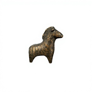 <b>Hand</b> <b>Casted</b> Metal Small Horse Garden Supplies Ornament Decorative Bronze Finish Horse Sculpture Customizable Designs - Product Image 1