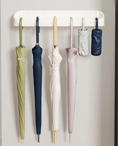 Soporte de Sombrilla de Plástico Moderno para Patio, Diseño de un Solo Lado con Capacidad para 4 Sombrillas, GQK GW258810 - Product Image 2