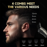Nouvelle tondeuse électrique circulaire étanche pour le corps et la barbe, rechargeable, pour hommes, usage domestique et hôtelier