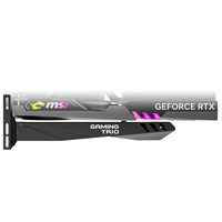 Carte graphique MSI GeForce RTX 4070Ti GAMING TRIO 12G d'occasion avec 12 Go de mémoire GDDR6X 192 bits, prise en charge de l'overclocking