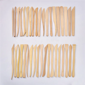 Haute qualité 38 pièces 6in et 8in professionnel <span class=keywords><strong>poterie</strong></span> modélisation argile sculpture Art outils Kits pour débutants artisanat - Product Image 6