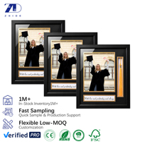 Cadre de diplôme A4, cadre de certificat, cadre photo collage, boîte à ombre, vente en gros, cadeau de remise de diplôme personnalisé, porte-certificat 8,5x11