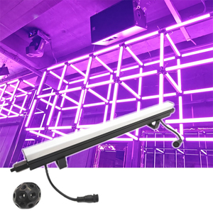 Küp tasarım DJ sahne DMX ışık çubuğu RGB renkli montaj topu ile 0.5m 1m 14.4W DMX512 ışıklar şerit olay sahne kulübü için - Product Image 2