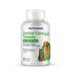 Comprimés Premium pour Soins Dentaires des Animaux – Contrôle <span class=keywords><strong>de</strong></span> la Mauvaise Haleine et du Tartre – Supplément Nettoyant pour Dents <span class=keywords><strong>de</strong></span> Chiens et Chats – Marque Privée OEM - Product Image 6