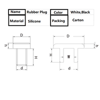 Bouchon/Capuchon en Caoutchouc Silicone Durable de Haute Qualité, Plusieurs Tailles Disponibles, Prix Usine