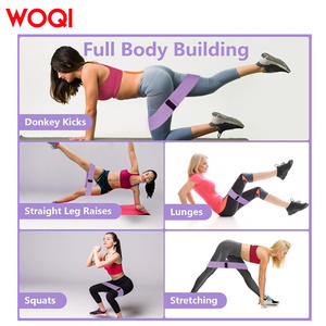 สายรัดออกกำลังกาย Woqi ขนาด 14 นิ้ว 3.15 นิ้ว สายโยคะกันลื่น สำหรับฟิตเนสและกระชับสัดส่วน สายออกกำลังกายสำหรับผู้ใหญ่ แรงต้านเบา - Product Image 4