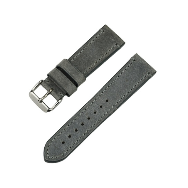 Custom Luxury 22mm Curved End Handmade Calf Italian Genuine Leather Watch Strap