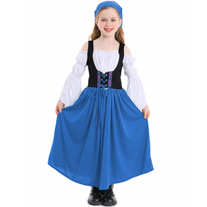 Costume traditionnel allemand pour filles, robe <span class=keywords><strong>de</strong></span> fête Oktoberfest, costume fantaisie mignon pour femmes adultes, polyester - Product Image 3