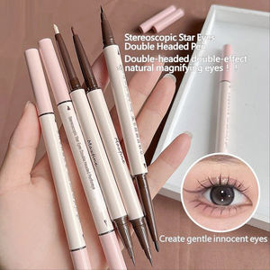 Crayon Eyeliner Liquide Waterproof Pigmenté Couleur Intense <span class=keywords><strong>Maquillage</strong></span> Marque Privée Pailleté 2-en-1 Double Embout - Product Image 4