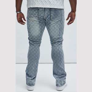 <span class=keywords><strong>Jeans</strong></span> da <span class=keywords><strong>Uomo</strong></span> di Alta Qualità, Eco-Friendly, Traspiranti, Primaverili, Leggermente Lavati, Effetto Usurato, Skinny, a Zampa, a <span class=keywords><strong>Vita</strong></span> <span class=keywords><strong>Bassa</strong></span>, con Strass, Stile Streetwear - Product Image 6