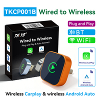 Dongle Inteligente Portátil Mini de Conexión Dual Inalámbrica WiFi de 5.8GHz con Respuesta Rápida para CarPlay y Android Auto Universal