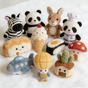 Jouets en peluche personnalisés pour la vente au détail transfrontalière, animaux en peluche mignons de haute qualité, vente en gros - Product Image 1