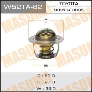 Thermostat de moteur automobile MASUMA W52TA-82 CR14DE CK12E 90916-03054 90916-03054 90916-03083 90916-03028-000 pour TOYOTA DELIBOY - Product Image 5