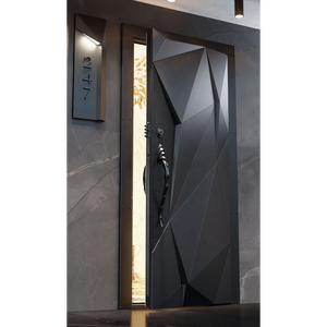 Puerta Pivotante de Madera Maciza de Estilo Americano Moderno Contemporáneo <span class=keywords><strong>Nordi</strong></span>, Entrada Principal Antirrobo para Casas y Villas Modernas - Product Image 1