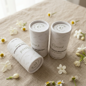 Tube en papier non imprimé pour impression personnalisée de marque, emballage écologique pour formules cosmétiques solides faites maison - Product Image 1