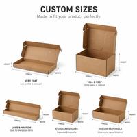 Boîte d'expédition en carton ondulé personnalisée, boîte d'emballage pliable en papier kraft pour le commerce électronique, la vente au détail et les cadeaux par abonnement