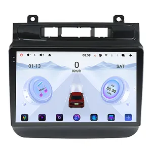 2 din Android 13 Autoradio 2K Écran tactile pour VW Touareg 2011-2017 dvd Multimédia 12 + 256G Lecteur de voiture Image de véhicule 3D en option