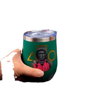 Novedad 2026: Taza de viaje de acero inoxidable de 12 oz, estilo coreano, con diseño de Squid Game, popular en Netflix, ideal para la escuela, negocios, eventos, regalo promocional. - Product Image 1