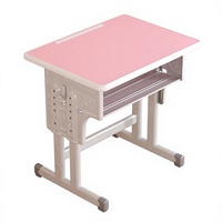 Bureau d'enfant réglable en hauteur avec boîte à livres et coins arrondis, idéal pour l'école et la salle de classe, certifié par l'usine, OEM ODM
