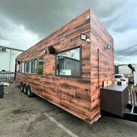 Kiosque de remorque de rue à double étage mobile personnalisé nouveau design extérieur pour voiture d'affaires restaurant et distributeurs automatiques