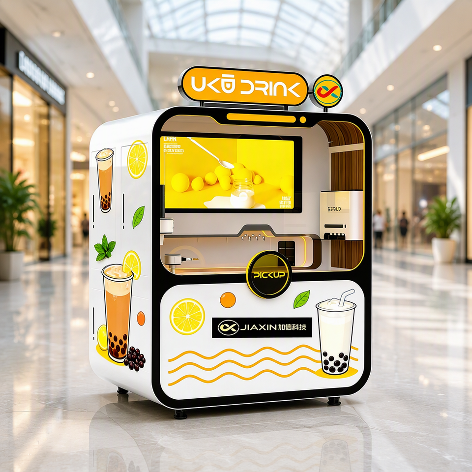 Automated Boba Tea Vending Machine Bubble Milk Soda Beverage Dispenser ...