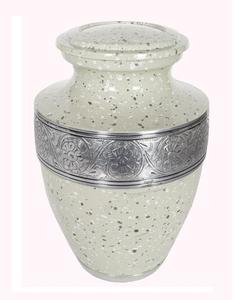 Urne funéraire américaine pour cendres humaines, doublure argentée, marbre noir, urne pour adulte, urne en métal pour adulte - Product Image 2