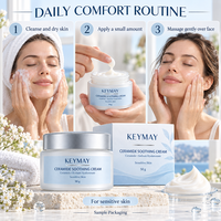 Crème Apaisante Visage au Céramide et Hyaluronate de Sodium Hydratante pour Peaux Sensibles – Marque Blanche, Soins de la Peau OEM ODM, Vente en Gros