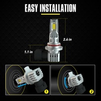 Bombilla LED para Faros Delanteros 9012 Estilo L4 6500K 28W 2800 Lúmenes Iluminación Súper Brillante para Automóviles