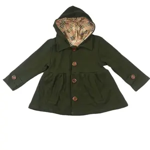 onesie veste enfants Suppliers-Veste à capuche pour enfants, manteau en coton et soie avec bouton de doublure, vente en gros, printemps-automne, 2021