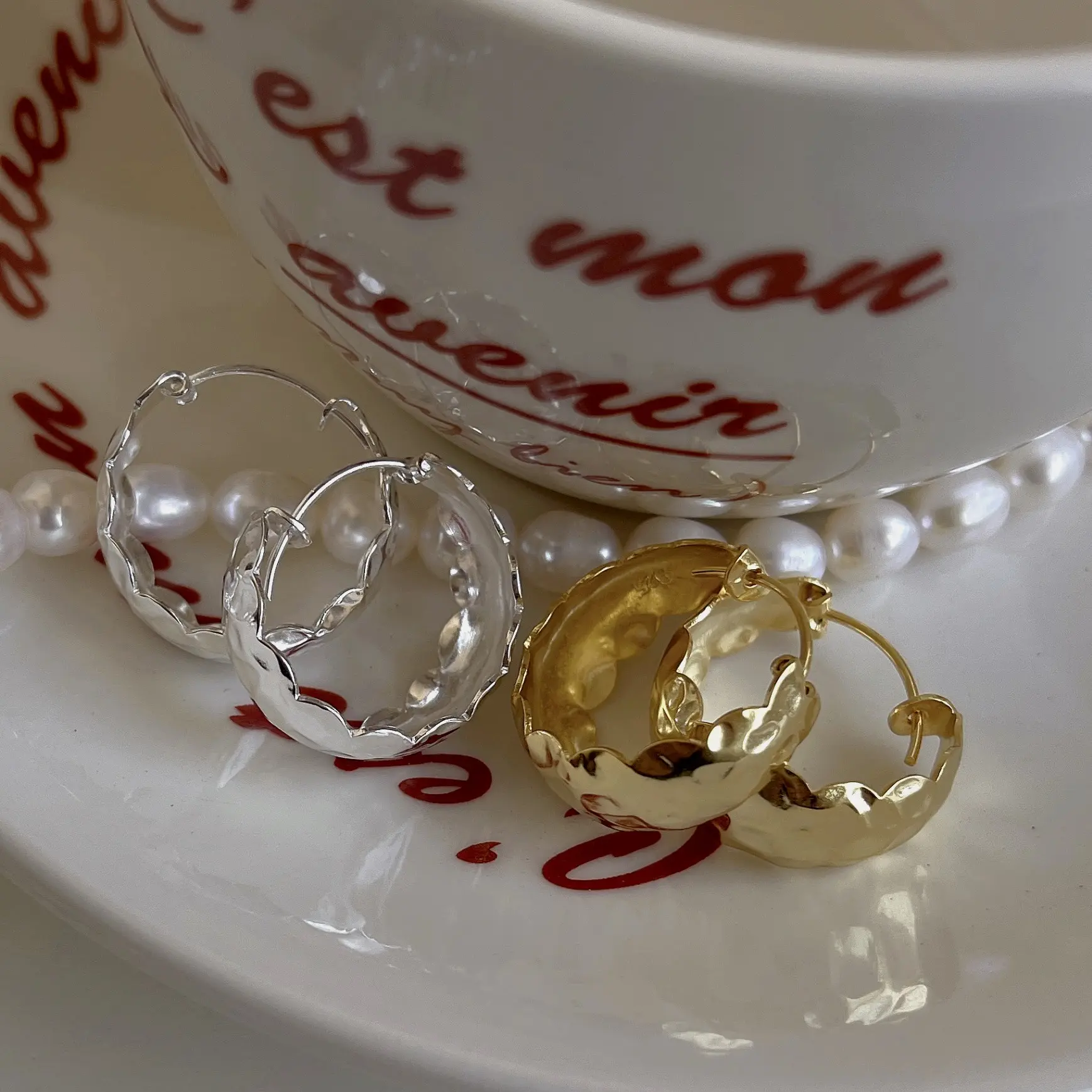 VIANRLA Minimalist Jewelry Earring 925 Sterling Silver Huggie Earrings For Women