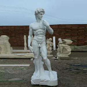 تمثال فني من الرخام ذو الشهير عالميًا منحوت يدويًا منحوتة بشخصيات ديفيد