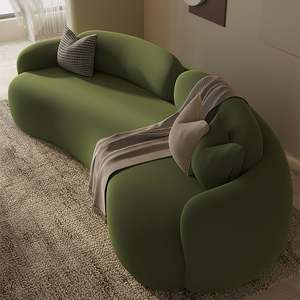 Juego <span class=keywords><strong>de</strong></span> sofá seccional Modular irregular curvo <span class=keywords><strong>de</strong></span> color crema Esponja Casa <span class=keywords><strong>de</strong></span> huéspedes Oficina <span class=keywords><strong>Tienda</strong></span> <span class=keywords><strong>de</strong></span> <span class=keywords><strong>ropa</strong></span> Salón <span class=keywords><strong>de</strong></span> belleza Recepción - Product Image 3