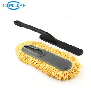 Outils de nettoyage de voiture, plumeau de séchage en coton jaune accessoires de voiture - Product Image 2