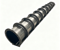 Tube conique industriel de grande taille, robuste, usiné sur mesure, tube en acier conique de grande dimension