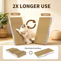 Planche à gratter pour chat, lot de 2, griffoir réversible pour chat, grand modèle