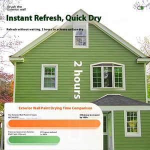 Échantillon gratuit <span class=keywords><strong>Peinture</strong></span> au latex auto-appliquable résistante aux UV pour intérieur/extérieur, imperméable, pour murs en ciment, toilettes, protection solaire, liquide extérieur - Product Image 3