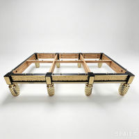 Table de billard standard de tournoi 12 pieds en ardoise naturelle avec coussinets en caoutchouc professionnels pour club, bar et usage domestique