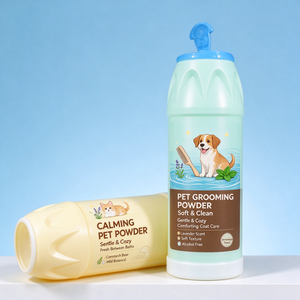 Botella de Plástico para Polvo de Aseo de Mascotas, Contenedor de Polvo para el Cuidado del Pelo Suave y Limpio, Botellas de Plástico para Perros y Gatos - Product Image 1
