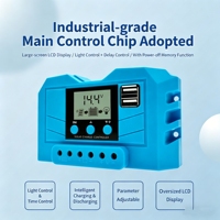 Contrôleur solaire universel entièrement automatique MPPT CL92 12V/24V jusqu'à 60A pour l'éclairage domestique, les lampadaires et la charge des panneaux photovoltaïques