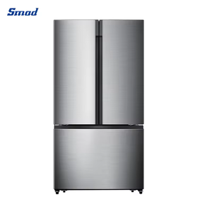 Electrodomésticos Smad, Refrigerador Portátil de Acero Inoxidable con 3 Puertas Francesas, Congelador con Compresor de 596L para Uso Doméstico - Product Image 4