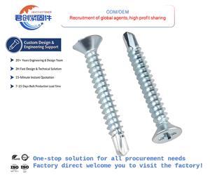 Tornillo Autoperforante y Autorroscante de Acero DIN <span class=keywords><strong>7504P</strong></span> con Cabeza Avellanada y Ranura Cruzada con Tamaño de Rosca - Product Image 1