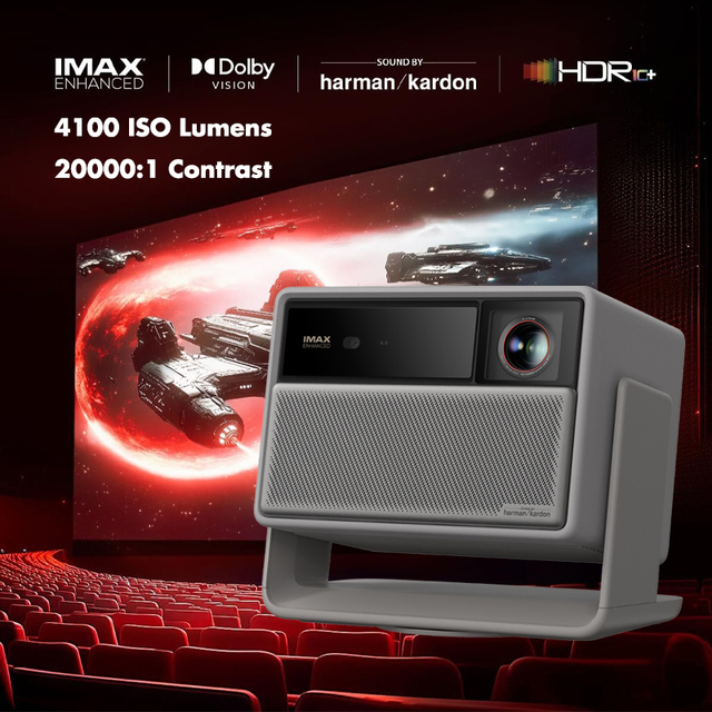 New Xgimi Horizon 20 Pro 4100 ISO Lumens 4K Triple Laser Projector 4+128GB HDR10+ Home Theater Smart Google TV DLP Projector